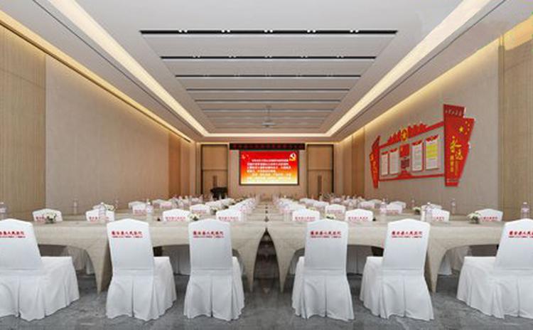 山東青島醫院會議室孔木吸音板工程 山東青島醫院會議室孔木吸音板工程